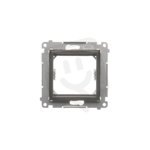 Přechodový adaptér pro zařízení standardu 45×45 mm, hnědá matná metalizované