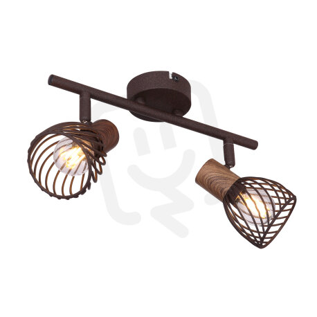 Nástěnné svítidlo ISABELLE imitace rzi 2xE14, 40W 230V GLOBO 54817-2