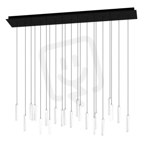 Závěsné svítidlo SARDENARA LED -HL/8 černá/křišťál 43,2W IP20 EGLO 390211