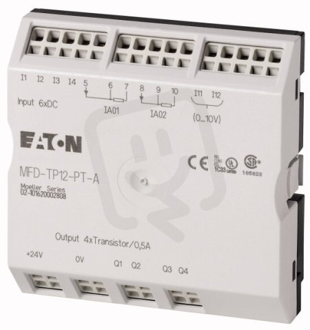 Eaton 106042 Jednotka I/O,24VDC,6 vstupů,4 výst.tranz.,2 tepl.moduly