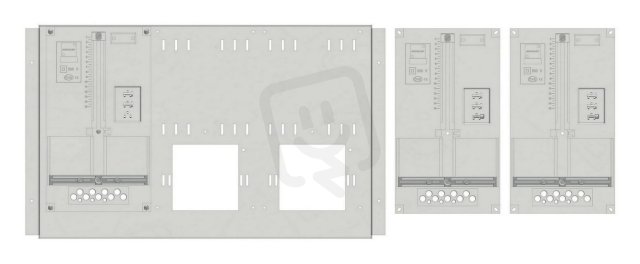 Sada elektroměrová vana 1-řadá, 3 desky