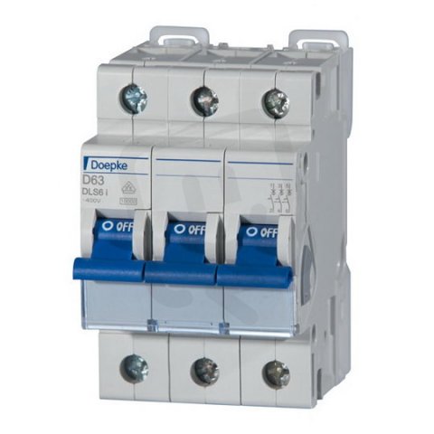 Jistič DLS 6I D16-3 10KA 3pól., D-charakt., 16 A, 10 kA DOEPKE 09916473