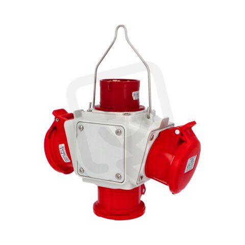 Zásuvkový závěsný box PowerBOX  IP54 3x400V/16/5, 1x přívodka 400V/16/5 PB5848