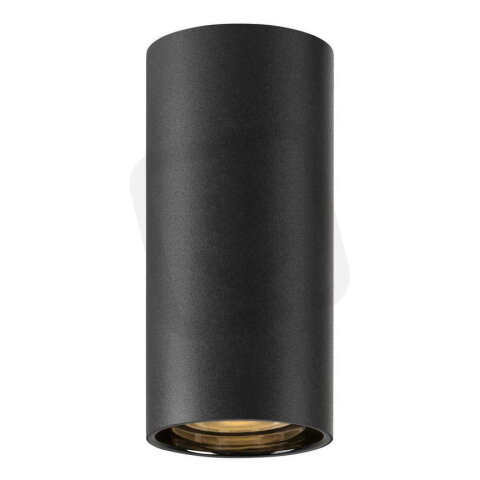 ASTO TUBE, stropní přisazené svítidlo, válcové, max. 1x 10 W, černé SLV 1006439