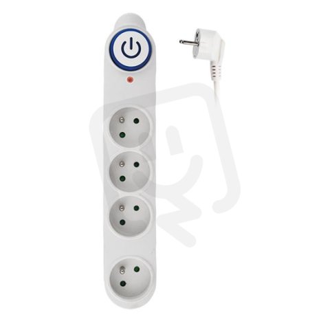 Přepěťová ochrana, 4z, 1,5m, bílá SOLIGHT PO46