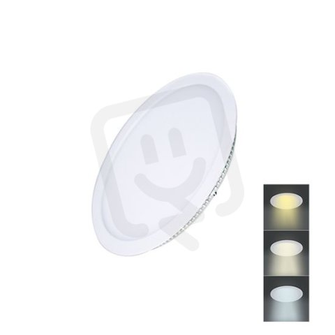 LED mini panel CCT podhledový 6W 450lm 3000K 4000K 6000K kulatý SOLIGHT WD146