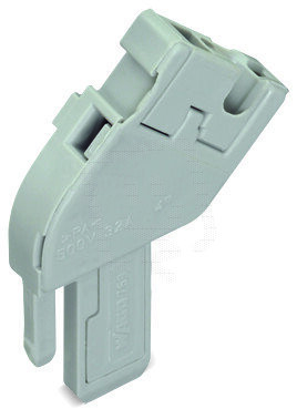 Počáteční modul pro 1vodičový konektor (zásuvku), úhlový, CAGE CLAMP, 4mm2, šedá