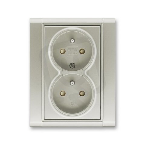 ABB Time 5512F-C02359 32 Zásuvka dvojnásobná chráněná s clonkami