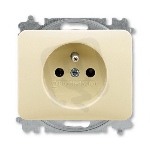 ABB 5519B-A0234722G Zásuvka 1násobná s ochraným kolíkem,bez clonek