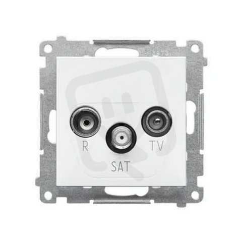 TASP.01/111 Zásuvka anténní R+TV+SAT prů