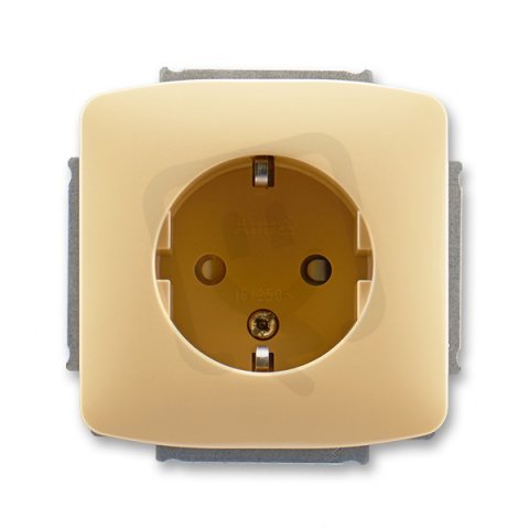 ABB 5518A-A3459 DxZásuvka 1násobná s ochrannými kontakty(podle DIN),s clonkami