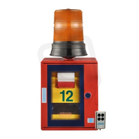 Maják evakuační STF 1 SEV/4S AA 240V, AC, IP65, oranžová, záložní napájení 55312