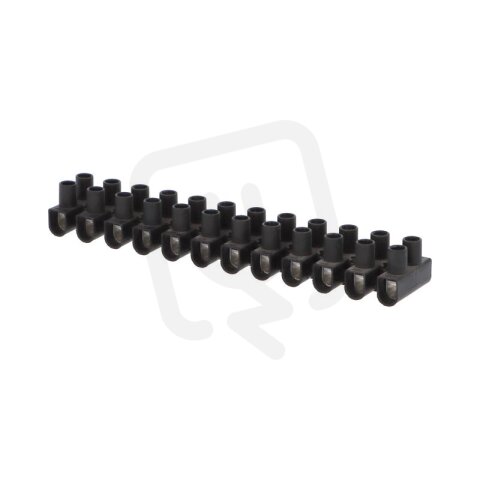 Svorkovnice instalační EKL 2 S 12x2 5÷10mm2 T80 PP černá povrch. uprav. ocel