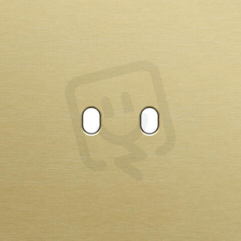 Jednoduchý čelní panel, NIKO Toggle alu GOLD BRUSHED 227-57102