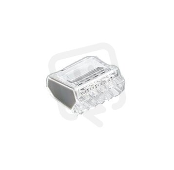 Transparentní bezšroubová svorka 5x1-2,5mm2 SEZ-CZ SEZ525T