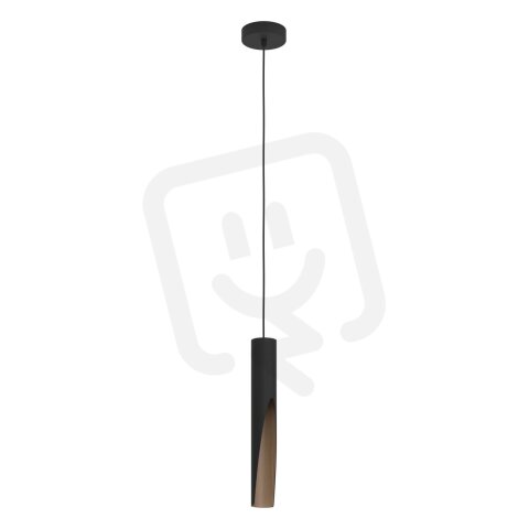Závěsné svítidlo BARBOTTO GU10 černá/dřevo 1X4,5W IP20 EGLO 901732