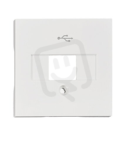 Kryt průchozí USB zásuvky, bílý SCHRACK EV104356--