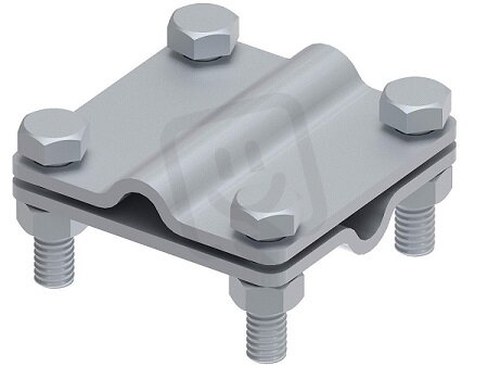 Křížová svorka L 65 na drát 8/10mm, materiál StZn GROMTOR 101212