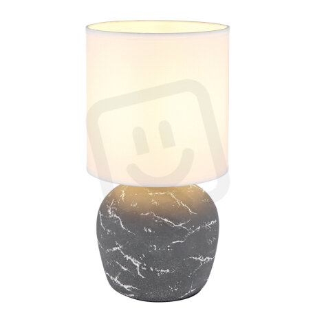 Stolní lampa MARBLE stříbro 1x40W E14  GLOBO 21739G