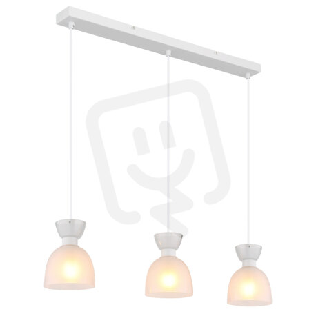 Závěsné svítidlo MASSEY bílá matná 3x40W E14 IP20 GLOBO 15769W-3