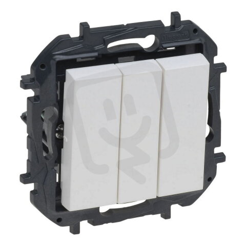NILOE S.TROJNÁSOBNÝ SPÍNAČ Č.1 BÍLÁ LEGRAND 863103B