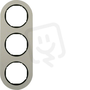 Rámeček 3-násobný, Serie R.classic, alu/černá HAGER WLD9300AB