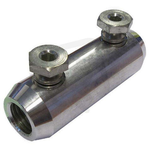 Šroubová spojka se 2 trhacími šrouby AL/CU RM/SM 50-120mm2 36kV SV 050120 HTVK