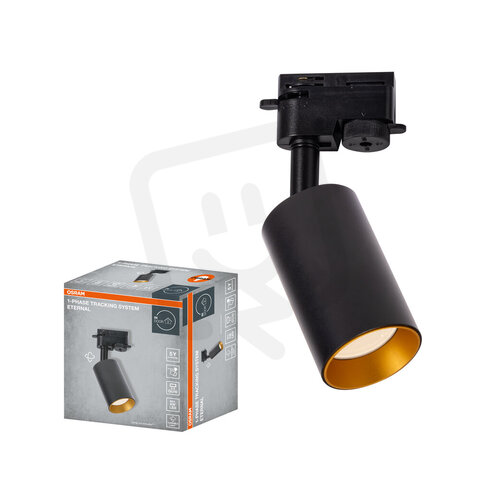 1-Phase Tracking Spot Elemental GU10 BLACK AND GOLD OSRAM 4099854599392