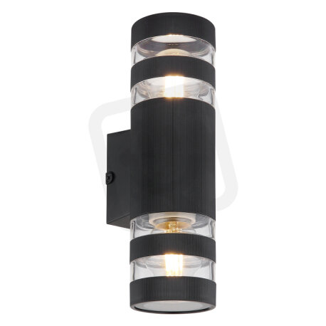 Nástěnné svítidlo HAYES černá matná 2x E27, max. 10W 230V GLOBO 78260S