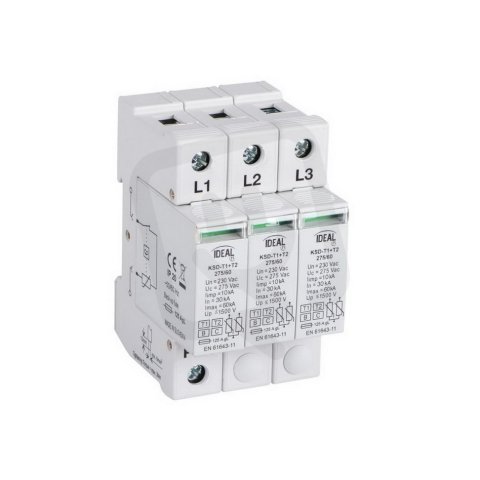 Přepěťová ochrana KSD-T1+T2 275/180 3P 23921 Kanlux