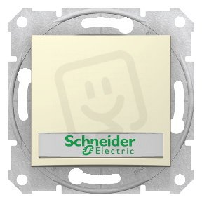 Sedna Ovládač tlačítkový orientační kontrolka ř.1/0So Beige SCHNEIDER SDN1600347