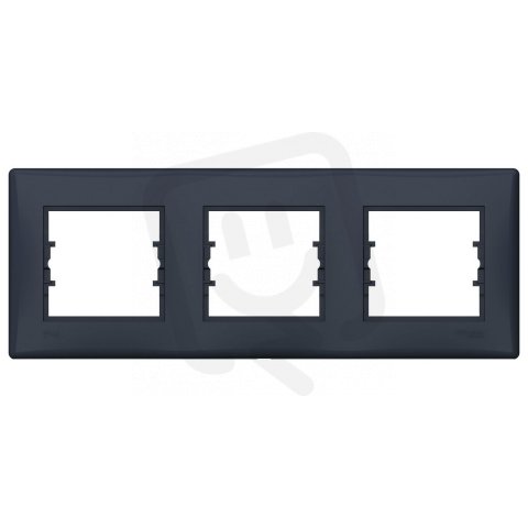 Sedna Rámeček IP44 trojnásobný, Graphite SCHNEIDER SDN5810770