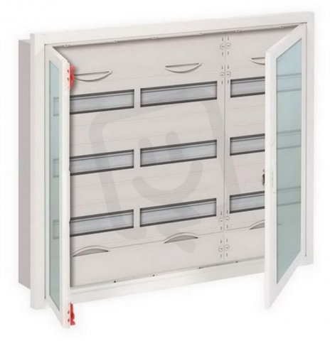 Zapuštěná rozvodnice ABB U43TR3 -108M s průhl. dveřmi