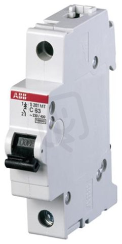 Jistič S201MT-B16 určen pro drážní aplikace In: 16 A char.B ABB 2CDS271006R0165