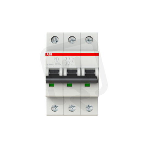 S203-Z4 3 fázový jistič 4 A char. Z 6kA ABB 2CDS253001R0338