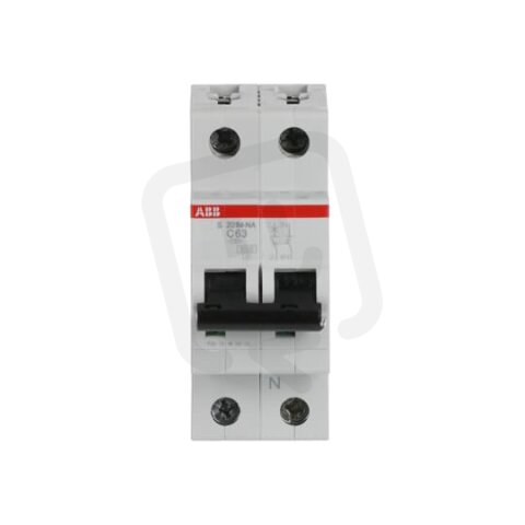 ABB S201M-C63NA jistič 1F odpojení N vodiče (1+NA) 63 A char. C 10kA