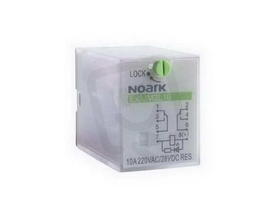 Zásuvné relé NOARK 110294 EX9JM2L10 10 A, 48 V DC, 2 kontakty
