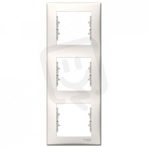 Sedna Rámeček trojnásobný svislý, Cream SCHNEIDER SDN5801423