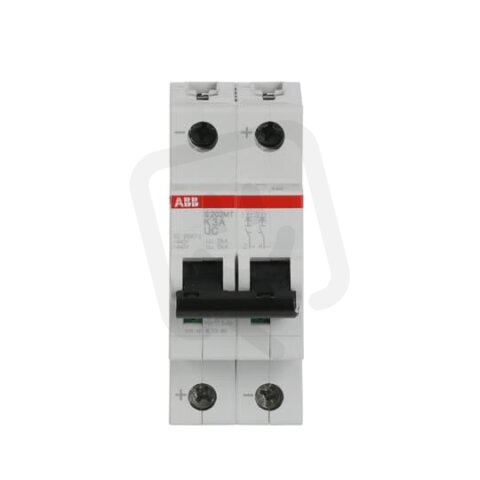 ABB S202MT-K3UC 2F jistič 3 A char. K 10kA 440V AC/DC pro kolejová vozidla