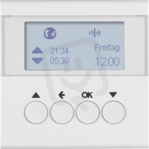 KNX RF žaluziový časový spínač, quicklink, S.1/B.x, bílá lesk BERKER 85745189