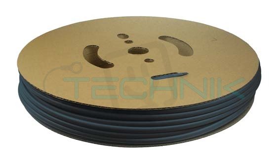 IAKT  8/2 R150 Smršťovací trubice 4:1 s lepidlem 8/2mm černá (cívka 150m)