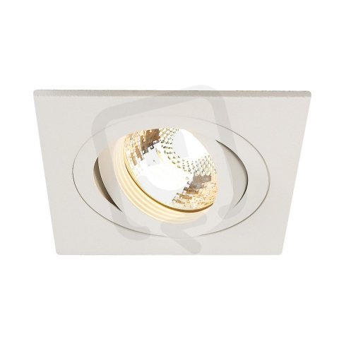 NEW TRIA I downlight ctvercova matna bila 230V GU10 50W SLV 111721