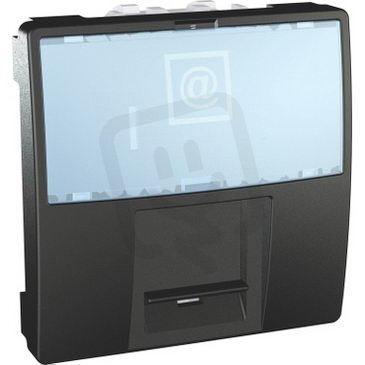 Schneider MGU9.420.12 Kryt datové zásuvky LexCom, 1 modul, grafit