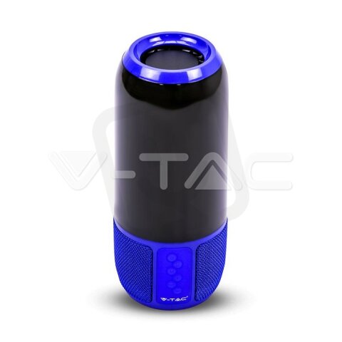 2*3W LED Bluetooth Speaker With USB&TF Card Slot Blue , VT-7456 V-TAC SKU8569