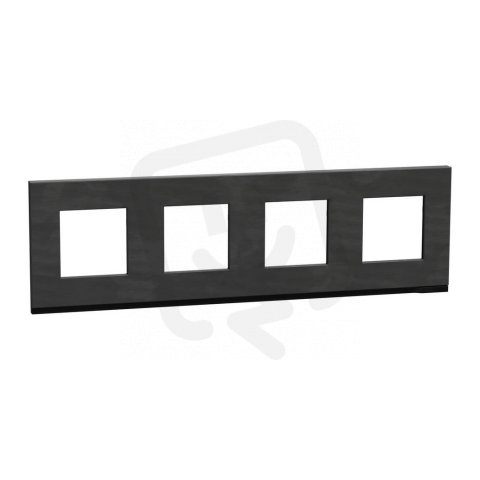 Unica Pure Krycí rámeček čtyřnásobný, Slate SCHNEIDER NU600887