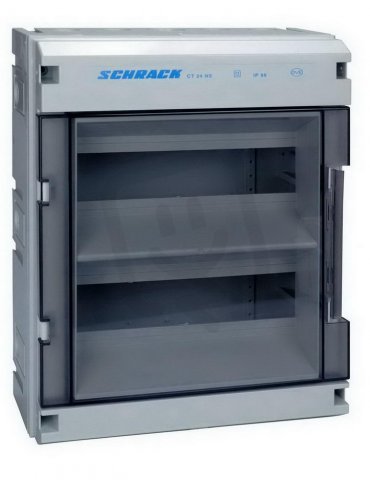 Jističová skříňka s dveřmi pro 24 modulů