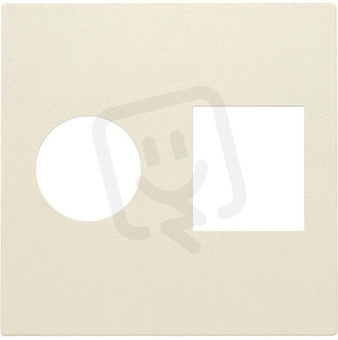 Středový kryt datazásuvky TV+RJ45-CREAM NIKO 100-65702