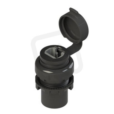 Zásuvka RJ45, bez kabelu, zásuvka RJ45, černý kroužek PIZZATO E21RJ451AAK