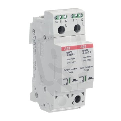 OVR T2 2L 40 275 P TS U Přepěťová ochrana T2 40-275 kA ABB 2CTB802343R2100