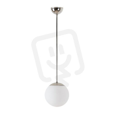 Závěsné svítidlo s plastovým stínidlem OSMONT ISIS P1 PM-M 7W IP40 E27 chrom